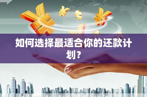 清徐如何选择最适合你的还款计划？